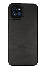 CepteToptan Samsung Galaxy A03 Kılıf Loop Deri Silikon - Siyah - DROPX5359-6606