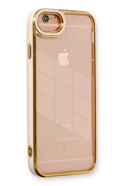 CepteToptan iPhone 6 Kılıf Liva Lens Silikon - Pudra - DROPX6467-1421