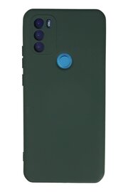 CepteToptan General Mobile GM 21 Plus Kılıf Nano içi Kadife Silikon - Koyu Yeşil - DROPX5245-9450