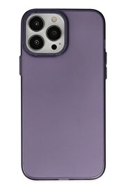 CepteToptan iPhone 14 Pro Max Kılıf Modos Metal Kapak - Mor - DROPX8576-8059