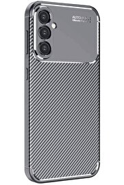 CepteToptan Samsung Galaxy A26 Kılıf Auto Focus Karbon Kapak - Gri - DROPX8840-3869
