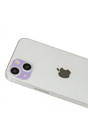CepteToptan iPhone 13 Uyumlu Rainbow Kamera Lens Koruma Cam - Mor