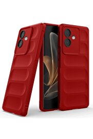 CepteToptan Oppo A3 Kılıf Optimum Silikon - Kırmızı - DROPX4328-2271