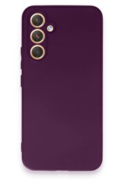 CepteToptan Samsung Galaxy A54 5G Kılıf First Silikon - Mor - DROPX3774-3363
