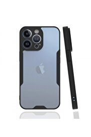 CepteToptan iPhone 13 Pro Max Kılıf Platin Silikon - Siyah - DROPX6652-8269