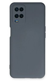 CepteToptan Oppo A54 4G Kılıf Nano içi Kadife Silikon - Gri - DROPX8269-4343