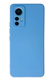 CepteToptan Xiaomi Mi 12 Lite Kılıf Nano içi Kadife Silikon - Mavi - DROPX9978-2087