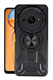 CepteToptan Xiaomi Redmi A3 4G Kılıf Lincoln Silikon - Siyah - DROPX5634-7094