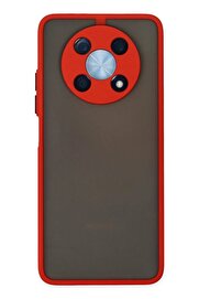 CepteToptan Huawei Nova Y90 Kılıf Montreal Silikon Kapak - Kırmızı - DROPX8251-3834