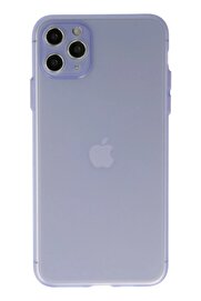 CepteToptan iPhone 11 Pro Max Kılıf Silikon - Mor - DROPX8833-7453