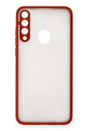 CepteToptan Huawei Y6P Kılıf Montreal Silikon Kapak - Kırmızı - DROPX8951-3343