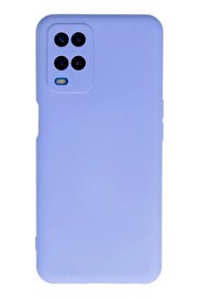 CepteToptan Oppo A54 4G Kılıf Nano içi Kadife Silikon - Lila - DROPX3401-7785