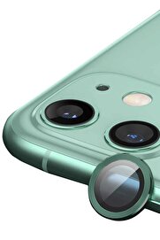 CepteToptan iPhone 12 Mini Raze Metal Kamera Lens - Yeşil - DROPX8214-7072