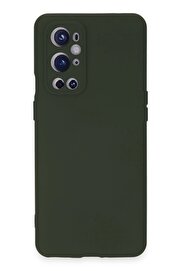 CepteToptan One Plus 9 Pro Kılıf Nano içi Kadife Silikon - Koyu Yeşil - DROPX5563-1164