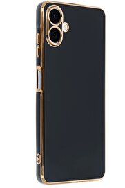 CepteToptan Samsung Galaxy A06 Kılıf Volet Silikon - Siyah - DROPX4580-8193