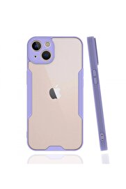 CepteToptan iPhone 13 Kılıf Platin Silikon - Lila - DROPX9844-2774