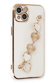 CepteToptan iPhone 14 Kılıf Esila Silikon - Beyaz - DROPX9909-3193