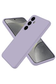 CepteToptan Samsung Galaxy S25 Kılıf Nano içi Kadife Silikon - Lila - DROPX2006-1445