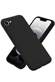 CepteToptan iPhone 16E Kılıf First Silikon - Siyah - DROPX8328-5784