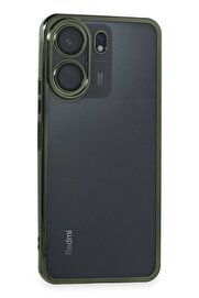 CepteToptan Xiaomi Redmi 13C Kılıf Lensli Silikon - Yeşil - DROPX4364-2723