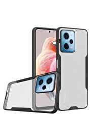 CepteToptan Xiaomi Redmi Note 12 5G Kılıf Platin Silikon - Siyah - DROPX8516-3995