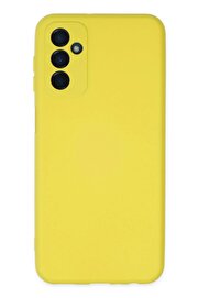 CepteToptan Samsung Galaxy M23 Kılıf Nano içi Kadife Silikon - Sarı - DROPX9470-1427