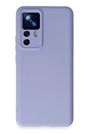CepteToptan Xiaomi Mi 12T Pro Kılıf Nano içi Kadife Silikon - Lila - DROPX3537-4194