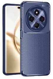 CepteToptan Tecno Spark 30 Kılıf Auto Focus Karbon Kapak - Lacivert - DROPX3223-4361