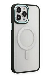 CepteToptan iPhone 15 Pro Kılıf Room Magneticsafe Silikon - Köknar Yeşili - DROPX2996-4613
