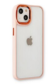 CepteToptan iPhone 14 Plus Kılıf Dora Kapak - Pudra - DROPX4114-2925