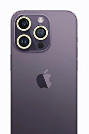 CepteToptan iPhone 12 Pro Max  uyumlu Neon Fosforlu Kamera Lens - Beyaz - DROPX7729-6648