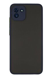 CepteToptan Samsung Galaxy A03 Kılıf Montreal Silikon Kapak - Lacivert - DROPX4686-4794