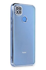 CepteToptan Xiaomi Redmi 9C Kılıf Lensli Silikon - Açık Mavi - DROPX7066-1287