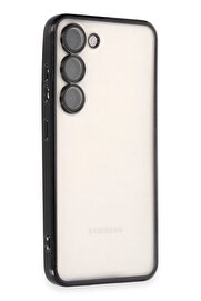 CepteToptan Samsung Galaxy S23 Plus Kılıf Lensli Silikon - Siyah - DROPX6578-7522