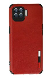 CepteToptan Oppo Reno 4 Lite Kılıf Loop Deri Silikon - Kırmızı - DROPX2990-4517