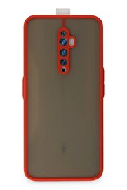 CepteToptan Oppo Reno 2Z Kılıf Montreal Silikon Kapak - Kırmızı - DROPX2028-9115