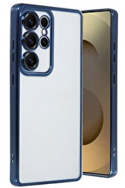 CepteToptan Samsung Galaxy S24 Ultra Kılıf Lensli Silikon - Sierra Blue - DROPX6041-1172