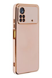 CepteToptan Xiaomi Poco X4 Pro 5G Kılıf Volet Silikon - Pembe - DROPX2472-1678