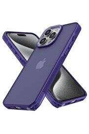 CepteToptan iPhone 15 Pro Kılıf Elegant Kapak - Derin Mor - DROPX1728-2405