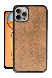 CepteToptan iPhone 15 Pro Kılıf Aras Deri Kapak - Taba - DROPX7260-7079