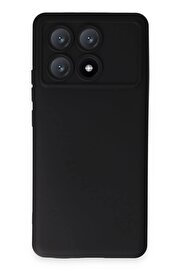CepteToptan Xiaomi Poco X6 Pro Kılıf Nano içi Kadife Silikon - Siyah - DROPX5220-5866