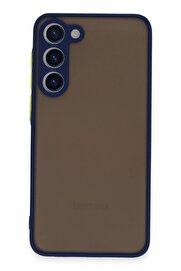 CepteToptan Samsung Galaxy S23 Kılıf Montreal Silikon Kapak - Lacivert - DROPX3397-3972