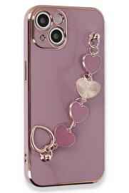 CepteToptan iPhone 14 Plus Kılıf Esila Silikon - Mor - DROPX9127-3013