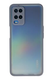 CepteToptan Oppo A54 4G Kılıf Montreal Silikon Kapak - Gri - DROPX7174-9029