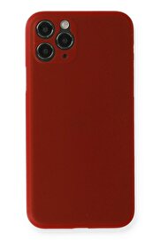CepteToptan iPhone 11 Pro Max Kılıf PP Ultra İnce Kapak - Kırmızı - DROPX5771-3415