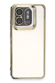CepteToptan Xiaomi Redmi 12C Kılıf Slot Silikon - Gold - DROPX9443-7884