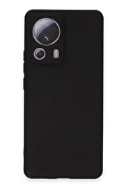 CepteToptan Xiaomi Mi 13 Lite Kılıf Nano içi Kadife Silikon - Siyah - DROPX2221-3021