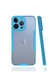 CepteToptan iPhone 13 Pro Kılıf Platin Silikon - Mavi - DROPX9951-6180
