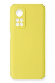 CepteToptan Xiaomi Mi 10T Kılıf Nano içi Kadife Silikon - Sarı - DROPX2286-4001