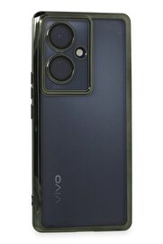 CepteToptan Vivo V29 Lite Kılıf Lensli Silikon - Yeşil - DROPX5171-8719
